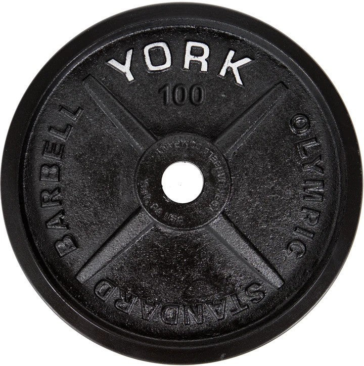 YORK Milled Cast Iron Olympic Plate