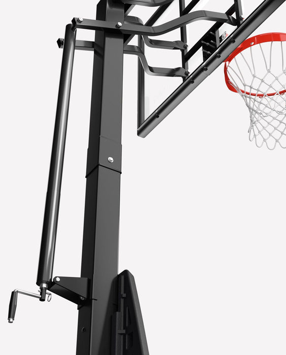 THE ULTIMATE HYBRID® Glass Portable Basketball Hoop