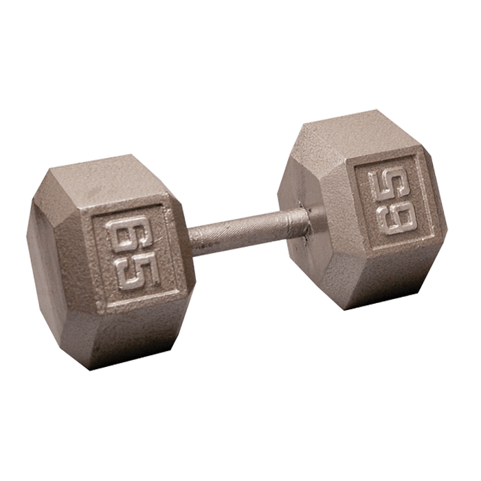 BodySolid Cast Iron Hex Dumbbell