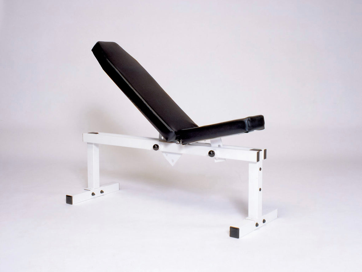 YORK Pro Series Bench, 305 White-Front Adjustable, Back Adjustable C/U