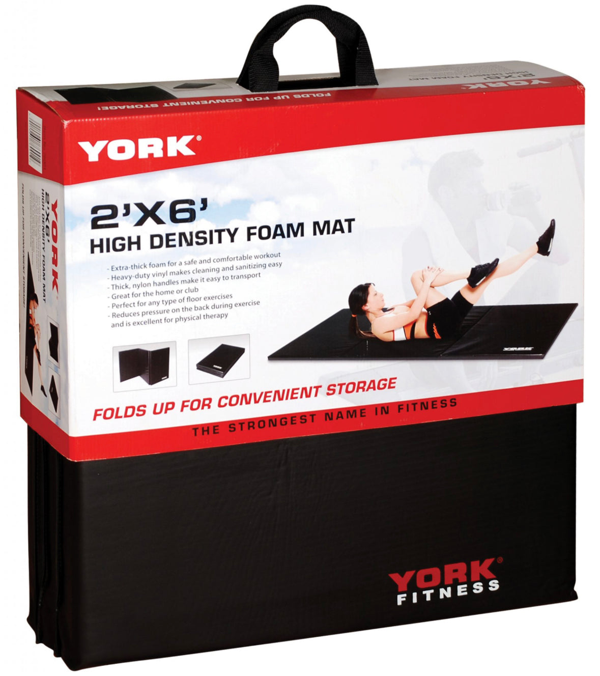 YORK 2”x6”x2” Ultimate Folding Exercise Mat — FROGSHOP