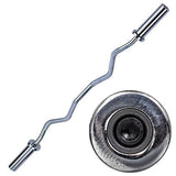 Body-Solid Olympic Curl Bar, Chrome