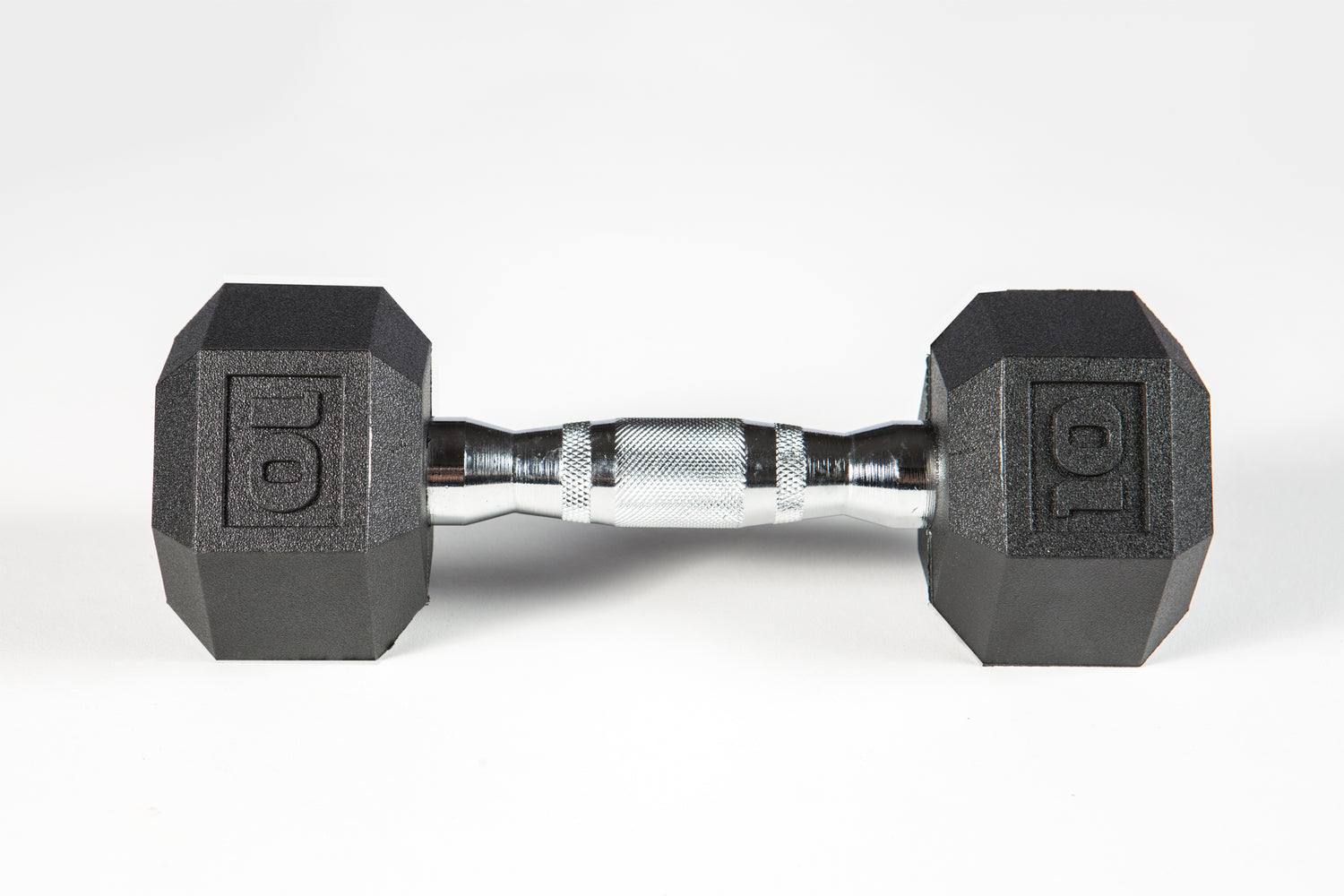 YORK PVC Hex Dumbbell, Chrome Ergo Handle