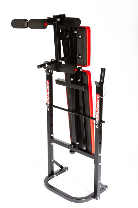 YORK Aspire Incline/Folding Bench with Leg Curl