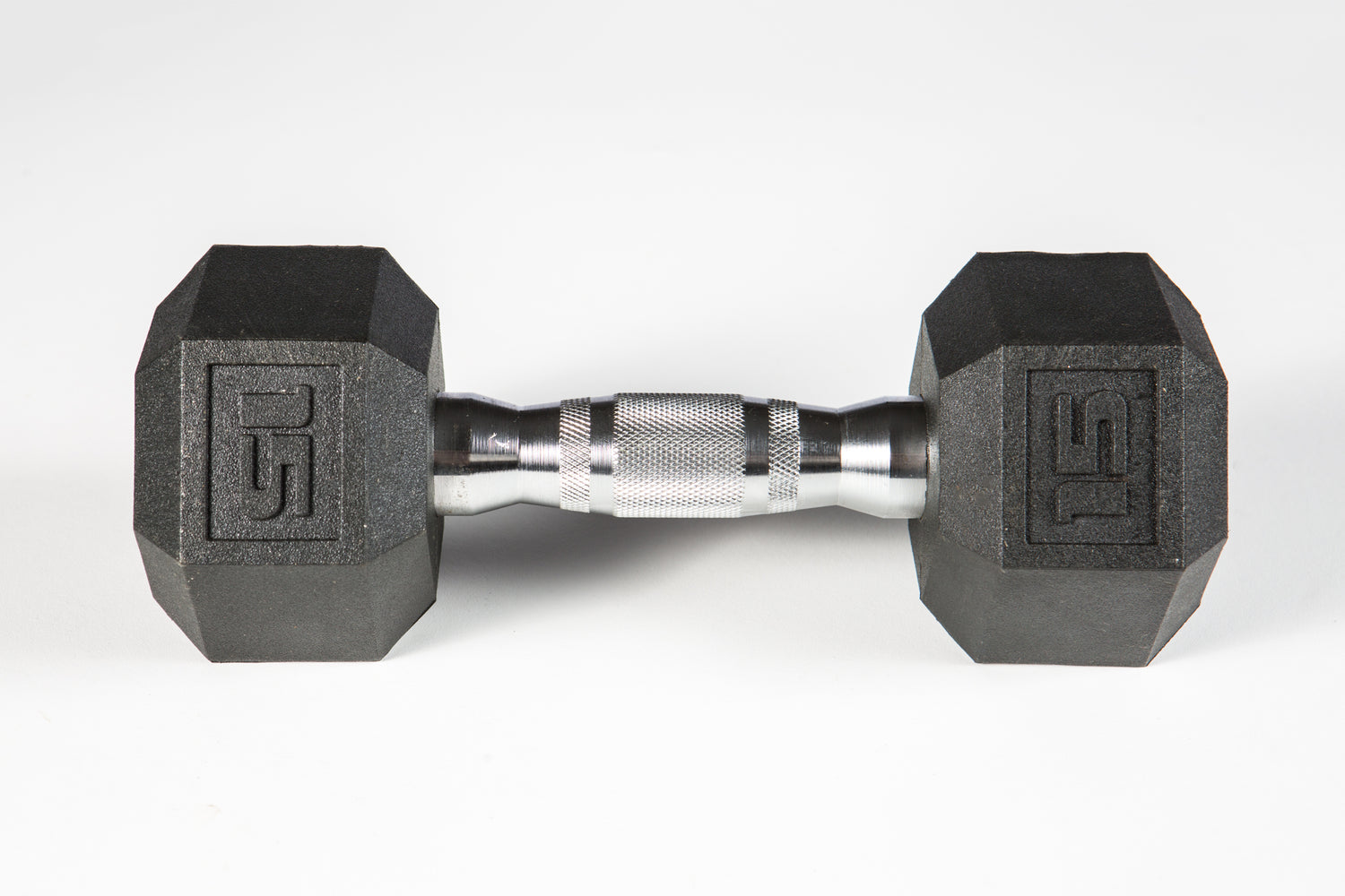 YORK PVC Hex Dumbbell, Chrome Ergo Handle