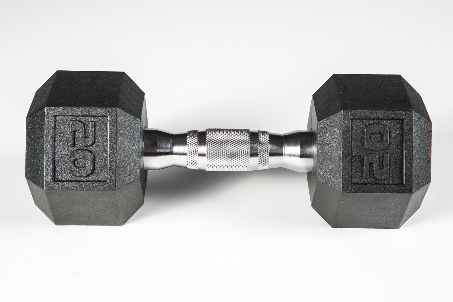 YORK PVC Hex Dumbbell, Chrome Ergo Handle