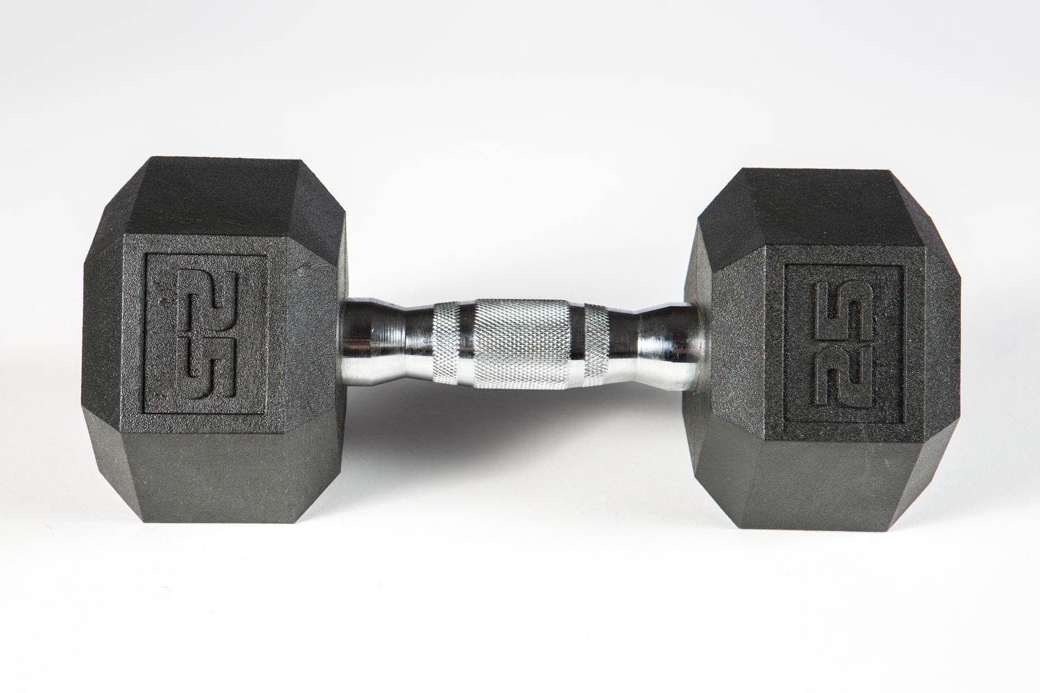 YORK PVC Hex Dumbbell, Chrome Ergo Handle