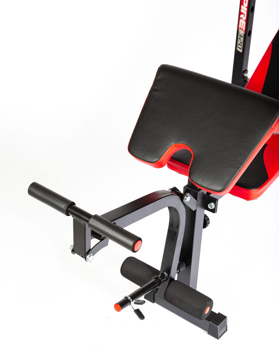 YORK Aspire Multi Purpose Flat to Incline Bench with Arm/Leg Curl