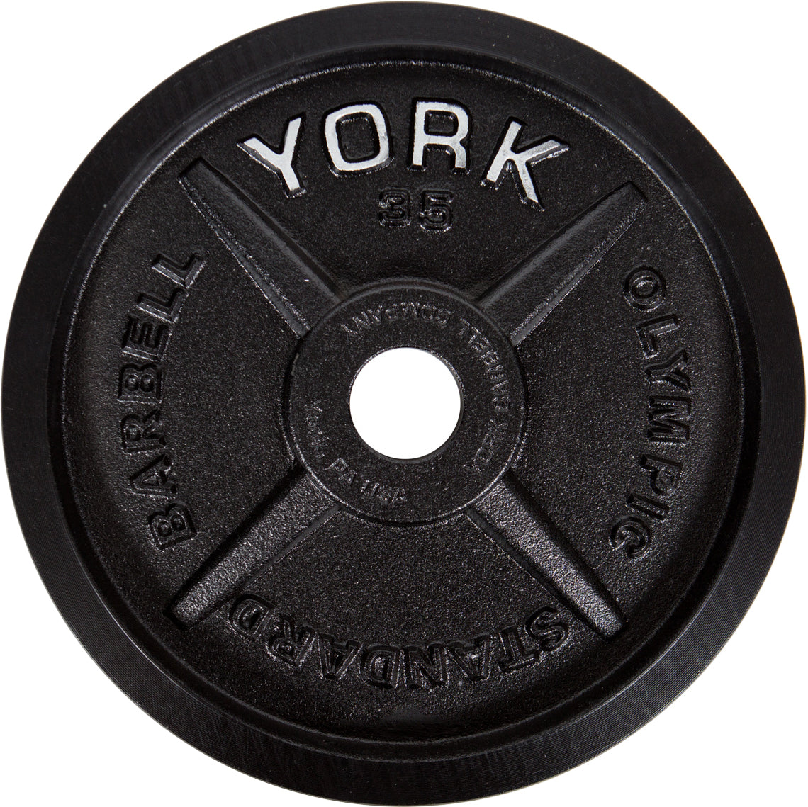 YORK Milled Cast Iron Olympic Plate