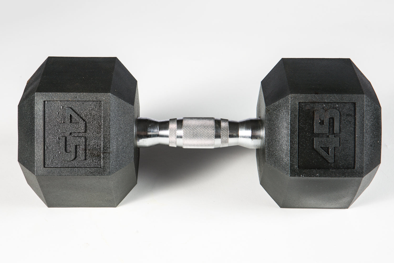 YORK PVC Hex Dumbbell, Chrome Ergo Handle