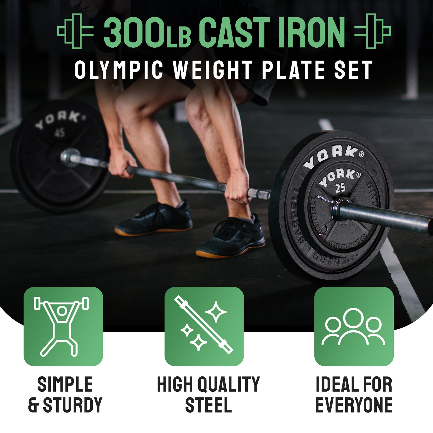 Cast Iron Olympic Weight Plate Set