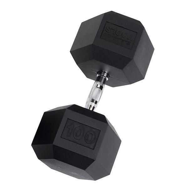 YORK Rubber Hex Dumbbell (35-125 lb.)