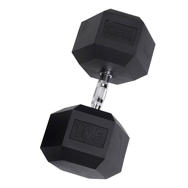 YORK Rubber Hex Dumbbell (35-125 lb.)