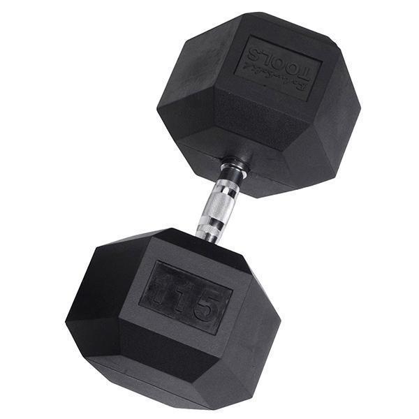 YORK Rubber Hex Dumbbell (35-125 lb.)