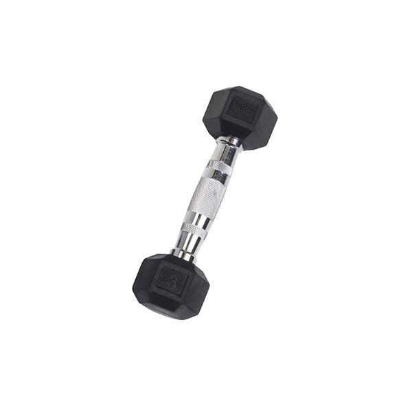 YORK Rubber Hex Dumbbell (2.5-30 lb.)