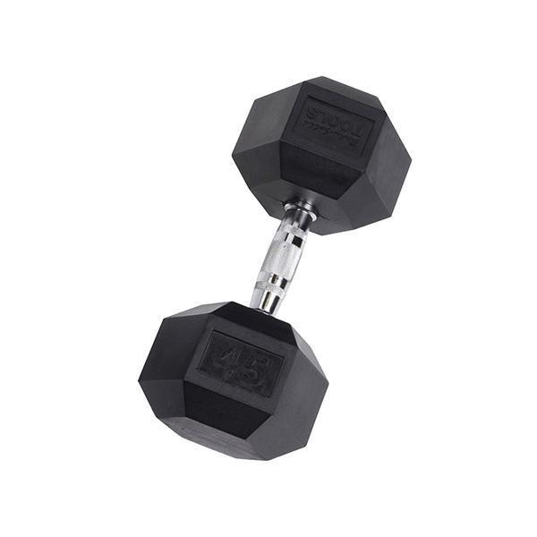 YORK Rubber Hex Dumbbell (35-125 lb.)