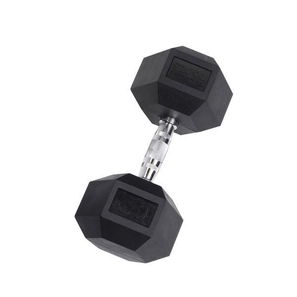 YORK Rubber Hex Dumbbell (35-125 lb.)