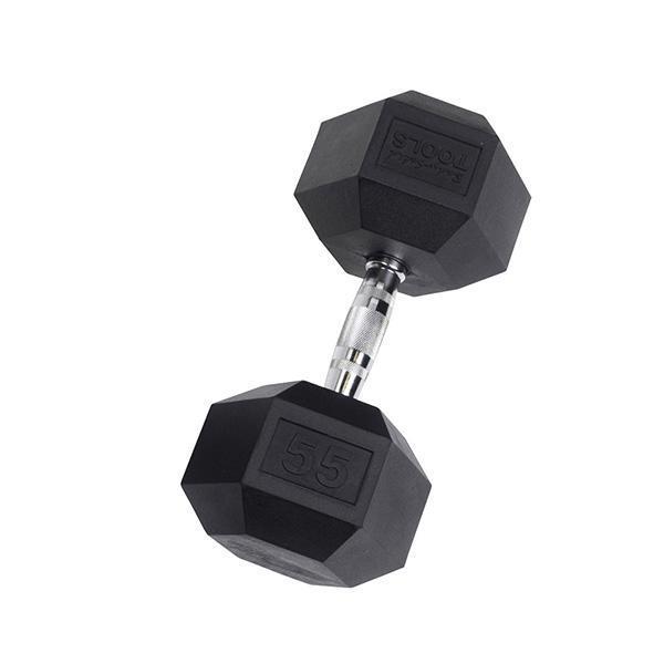 YORK Rubber Hex Dumbbell (35-125 lb.)