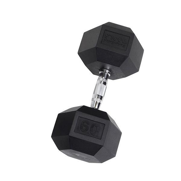 YORK Rubber Hex Dumbbell (35-125 lb.)