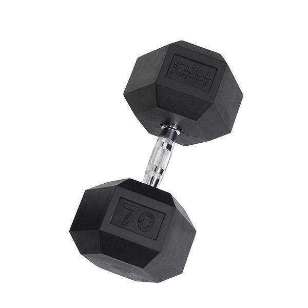 YORK Rubber Hex Dumbbell (35-125 lb.)