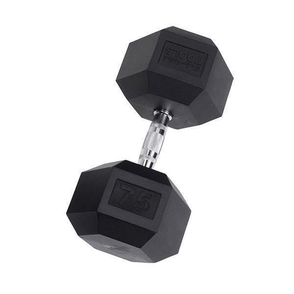 YORK Rubber Hex Dumbbell (35-125 lb.)