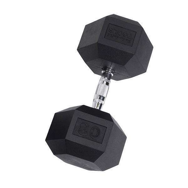 YORK Rubber Hex Dumbbell (35-125 lb.)