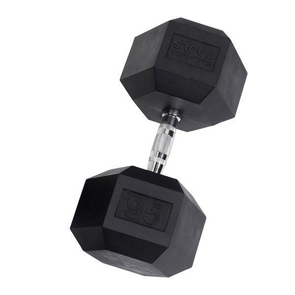 YORK Rubber Hex Dumbbell (35-125 lb.)