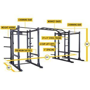 Body-Solid Double Extended SPR1000 Commercial Power Rack