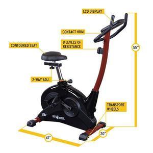 Best Fitness Upright Exercise Bike