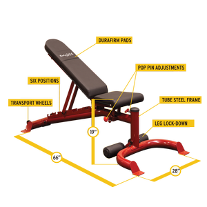 Body-Solid GFID100 Flat Incline/Decline Bench