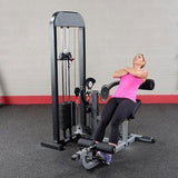 Body-Solid Pro Select Ab and Back Machine with 210 lb. Selectorized Weight Stack