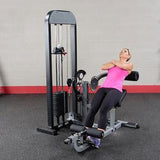 Body-Solid Pro Select Ab and Back Machine with 310 lb. Selectorized Weight Stack