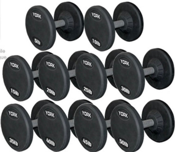 105-125 Rubber Pro Style Dumbbell Set — FROGSHOP