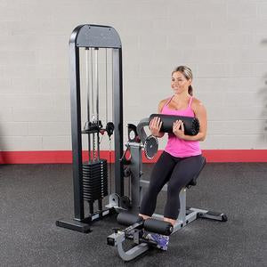 Body-Solid Pro Select Ab and Back Machine with 310 lb. Selectorized Weight Stack